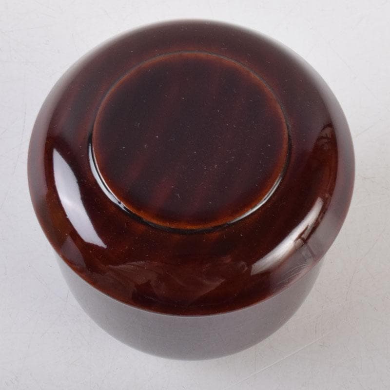 茶道具　清山作　松溜塗　鳥蒔絵　苫屋棗　共箱　V　8583