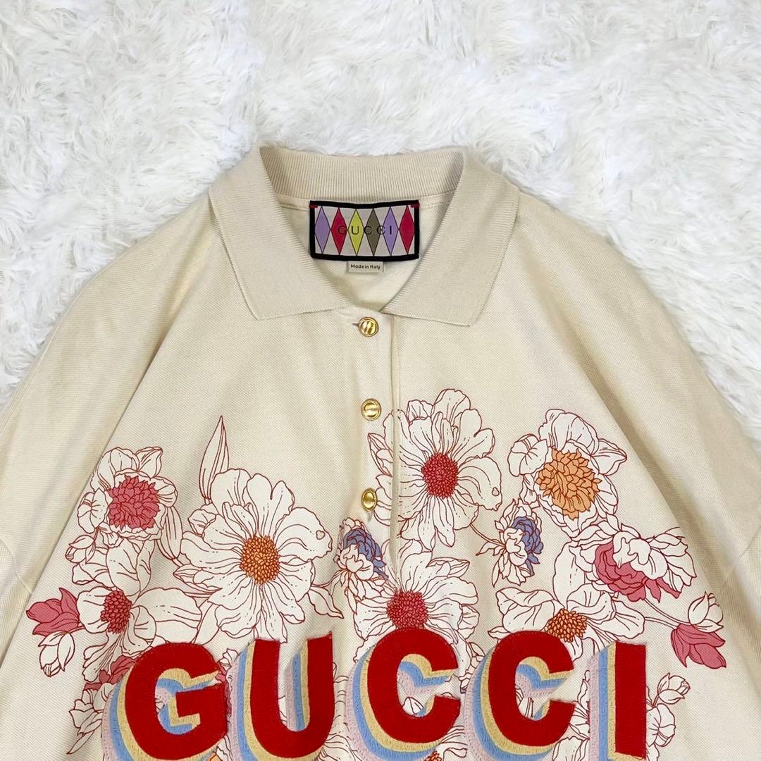 美品✨ GUCCI グッチ LOVELIGHT COTTON POLO TOP