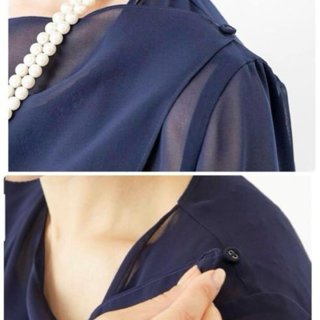 お買得　東京ソワール　パーティードレス　羽織り　タグ付き未使用3連ネックレス