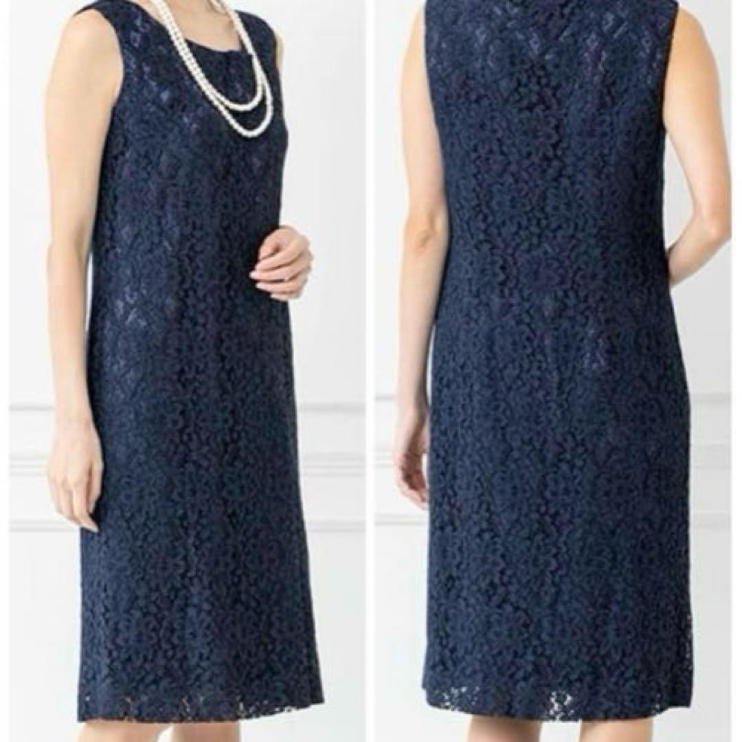 お買得　東京ソワール　パーティードレス　羽織り　タグ付き未使用3連ネックレス