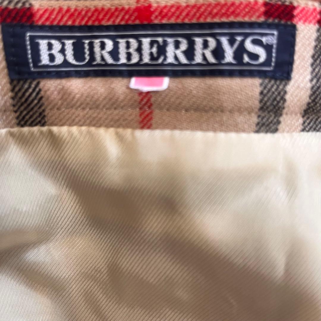 Burberry ノバチェック ウール プリーツ Aライン ミモレ スカート L