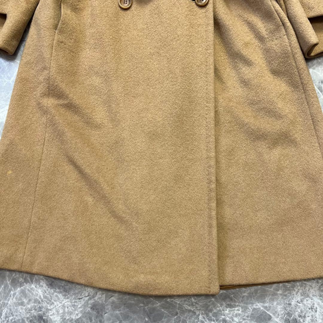 キャメル100♡マックスマーラ　白タグ　ベルテッドコート　女優襟　ロングコート