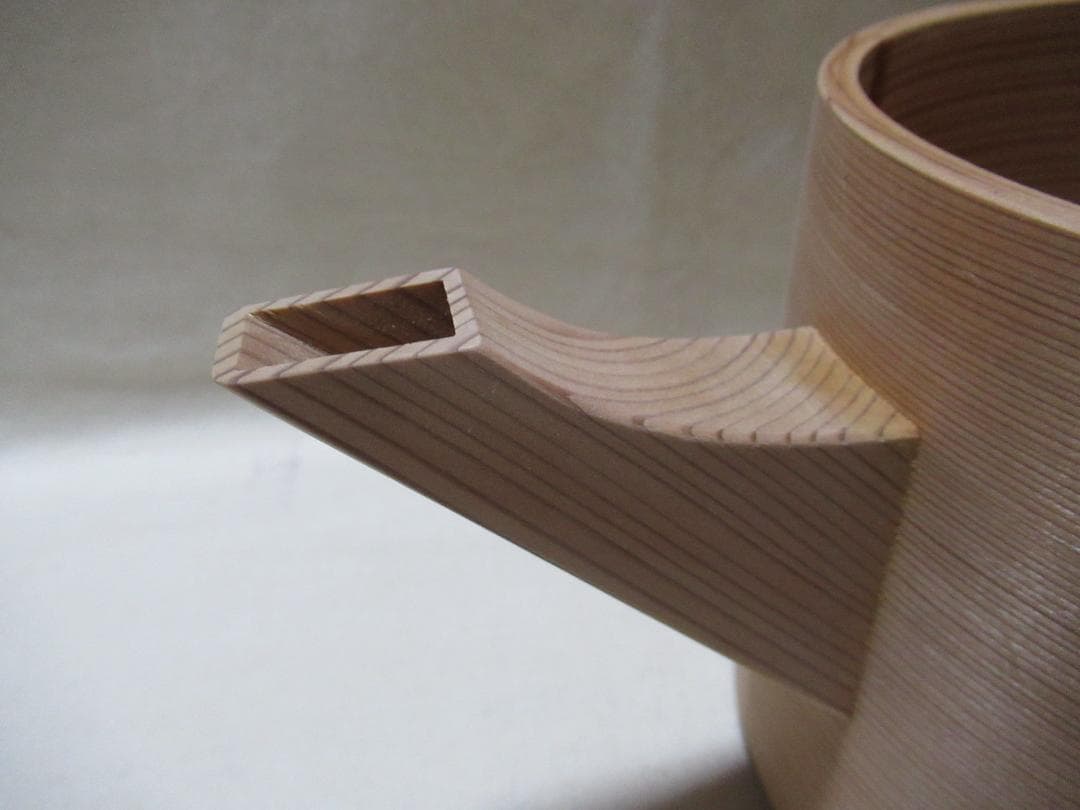 茶道具　曲げ木　片口水注（水次）美品