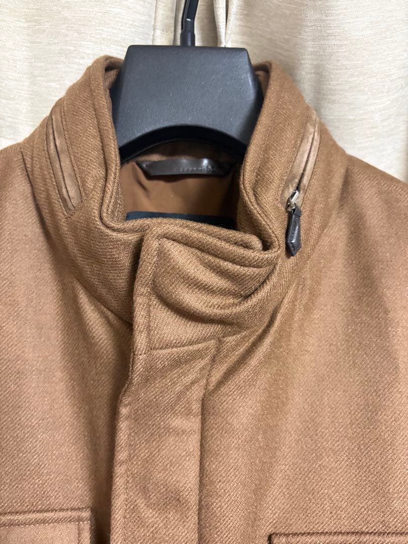 trjyv manzoni24 ウールカシミアフィールドジャケット50