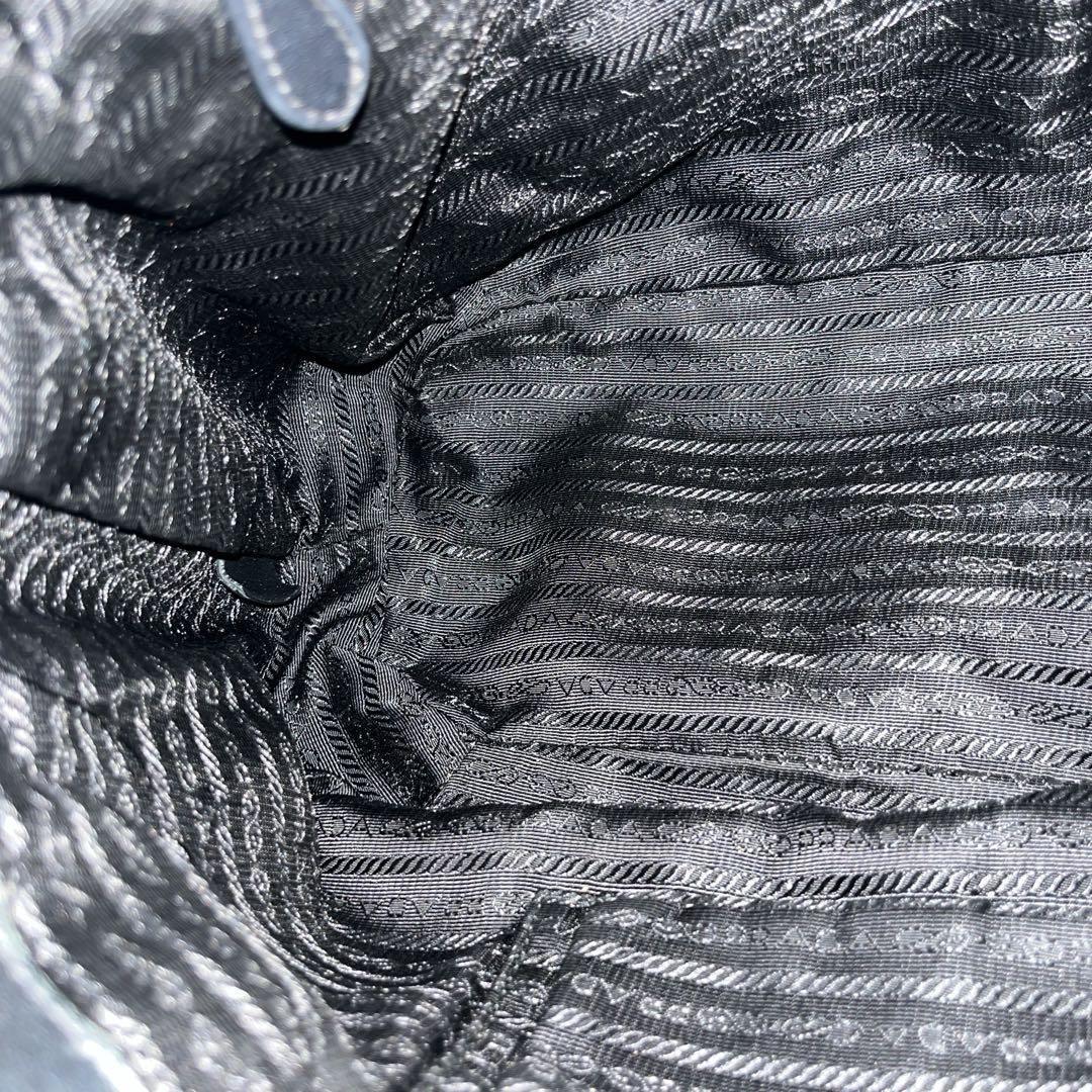 プラダ 2way ハンドバッグ　ショルダーバッグ　ギャザー　A4可　ナイロン