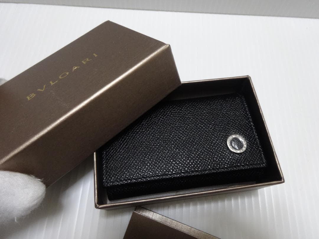 新品★ブルガリ【BVLGARI】男女兼用★６連キーケース★黒★特価品★送料込