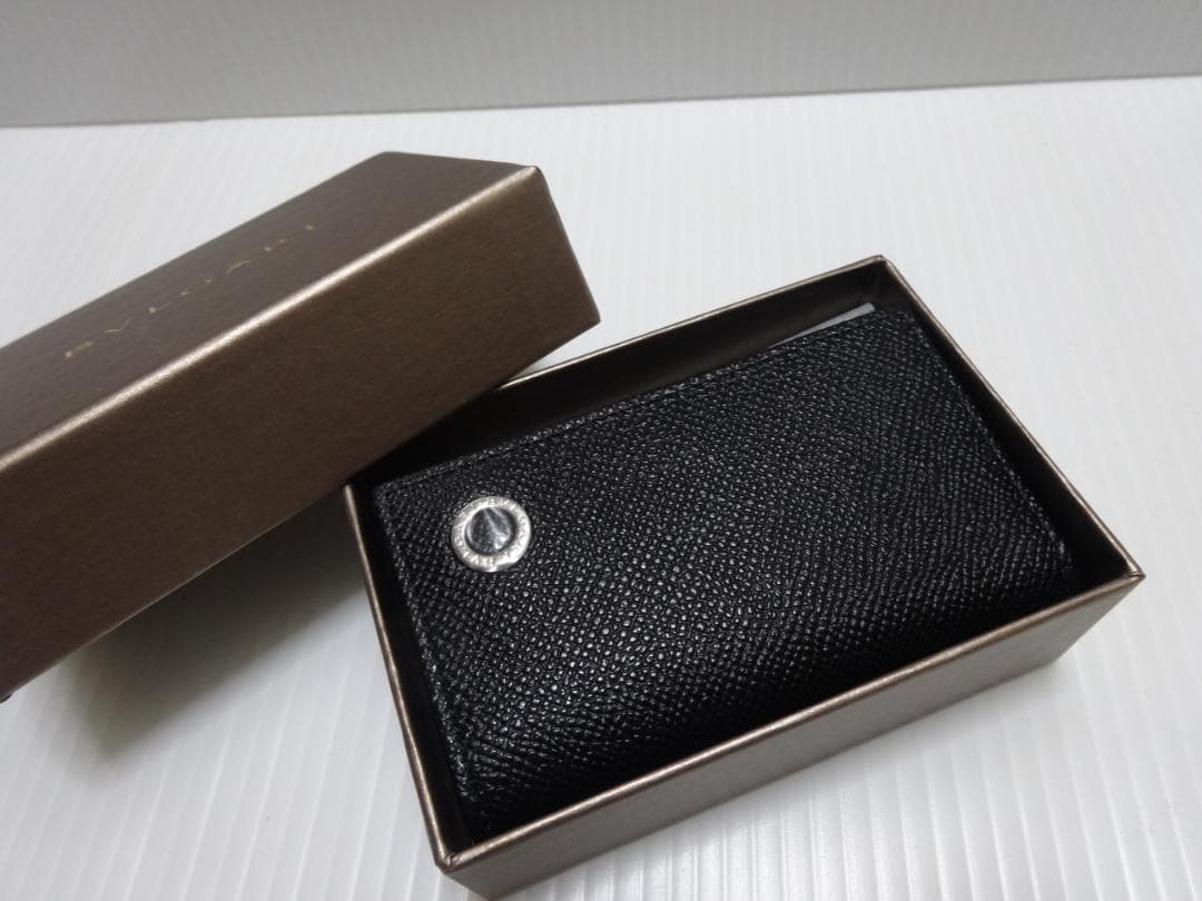 新品★ブルガリ【BVLGARI】男女兼用★６連キーケース★黒★特価品★送料込