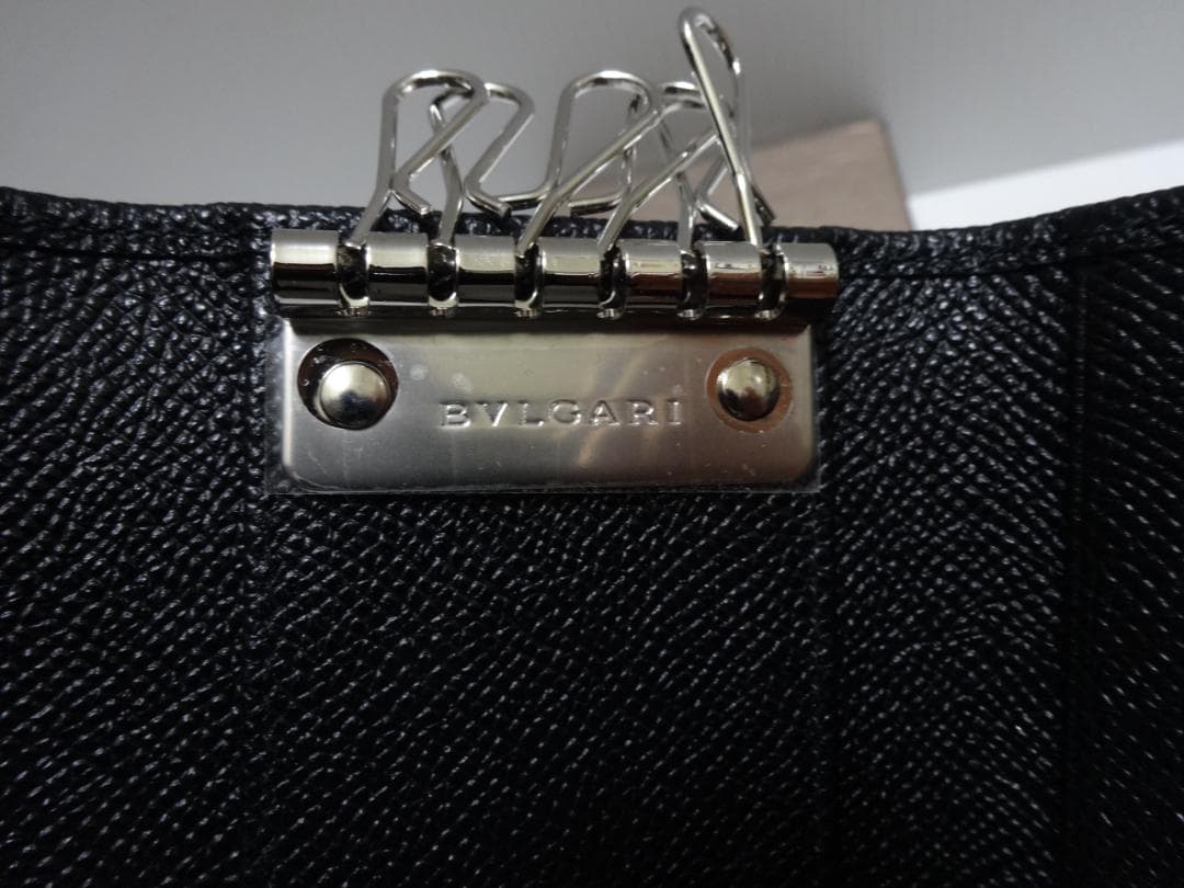 新品★ブルガリ【BVLGARI】男女兼用★６連キーケース★黒★特価品★送料込