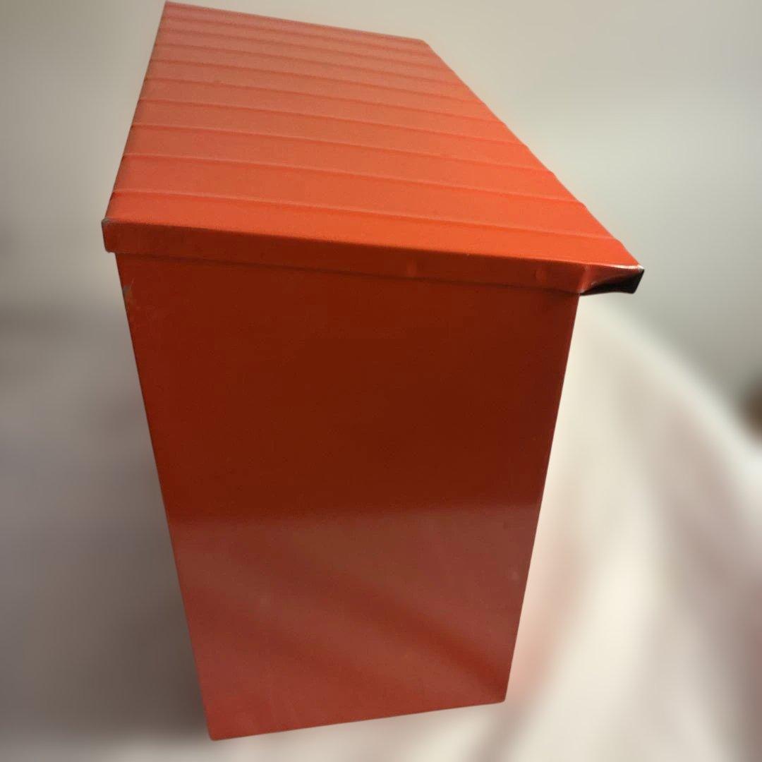 比較的美品　昭和レトロ 郵政省標準規格品 郵便受け 赤ポスト スチール製