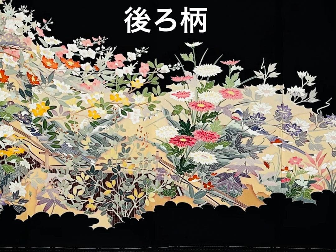 最高級本加賀友禅手書き技術者西川健一作品 本金箔高級袋帯23点完全フルセット