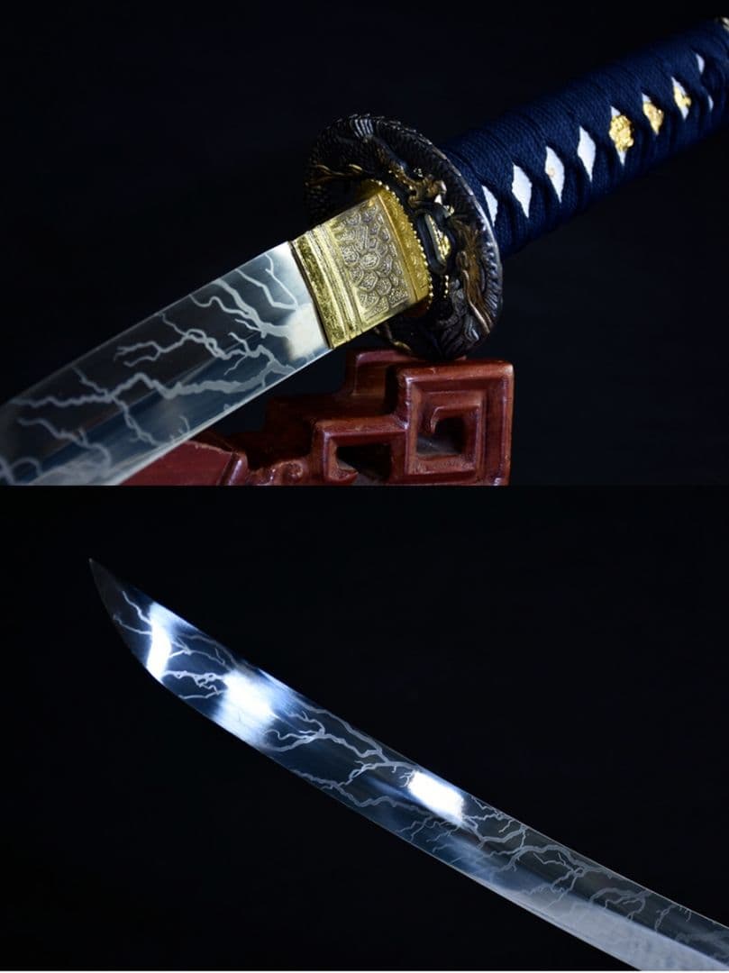 稲妻リブ差侍短刀 武具　刀装具　日本刀　模造刀　居合刀