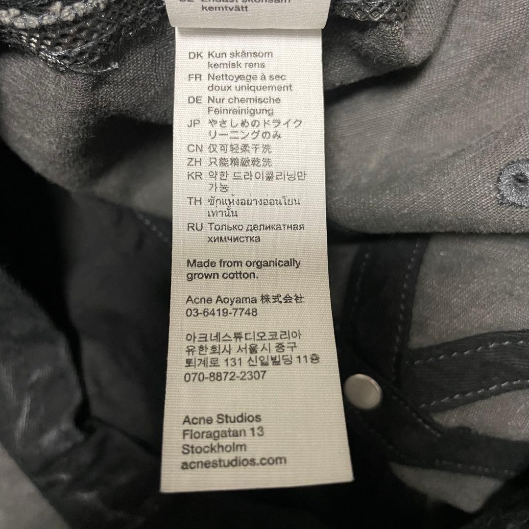 24ss Acne Studios ロゴキャップ ブラック