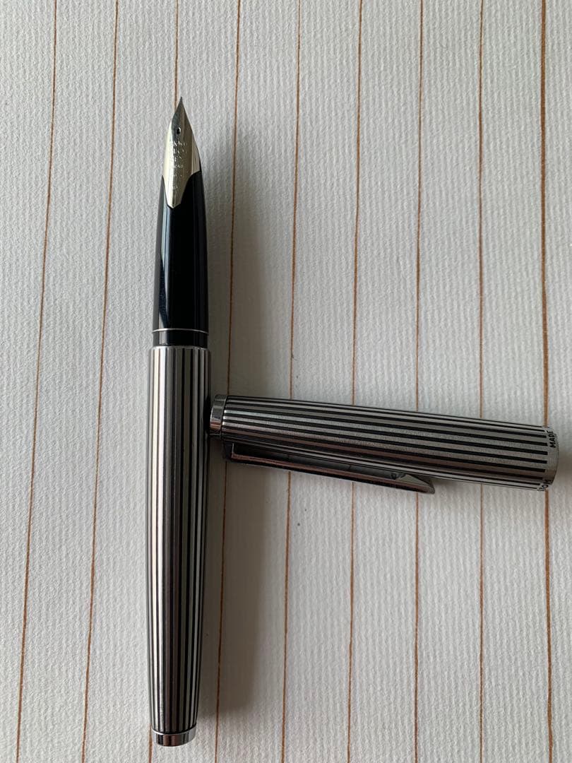 パイロット カスタム 蝕刻 18Kホワイトゴールドペン先 万年筆