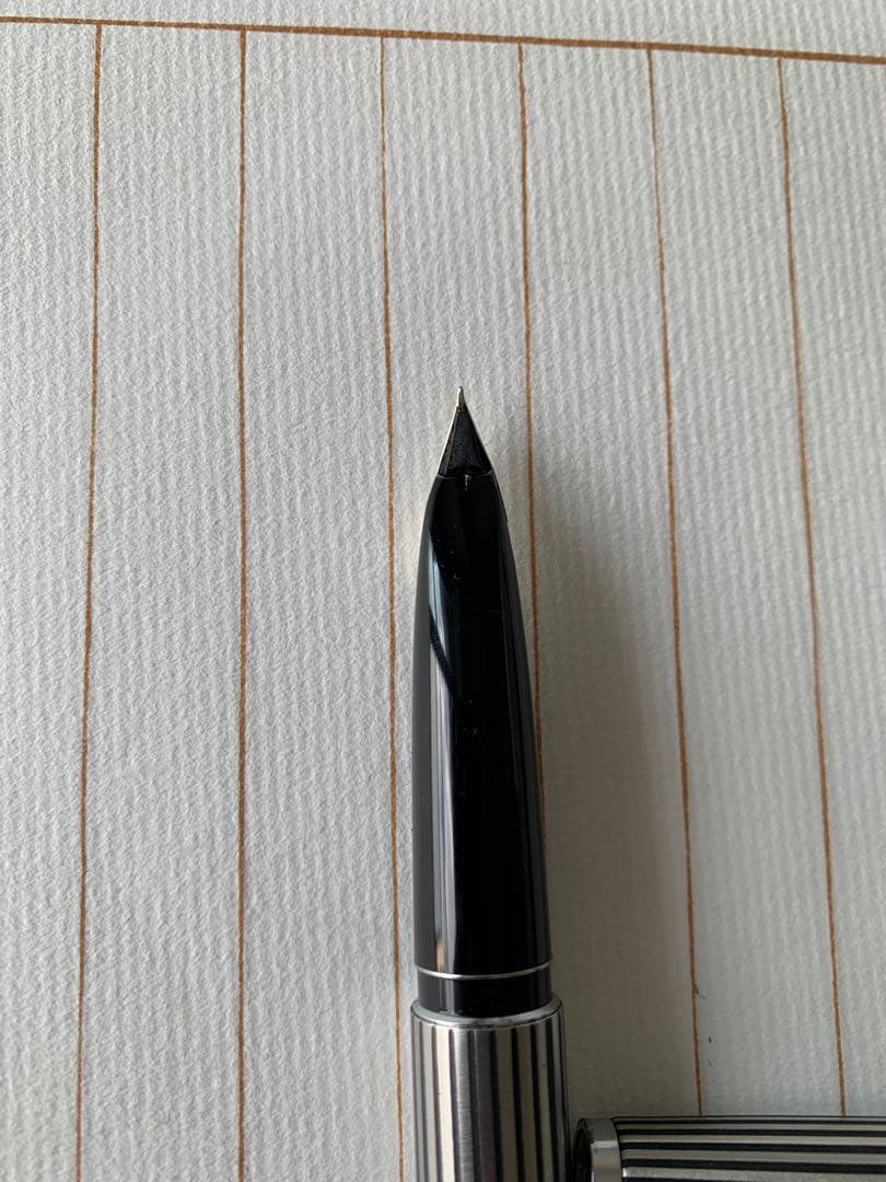 パイロット カスタム 蝕刻 18Kホワイトゴールドペン先 万年筆