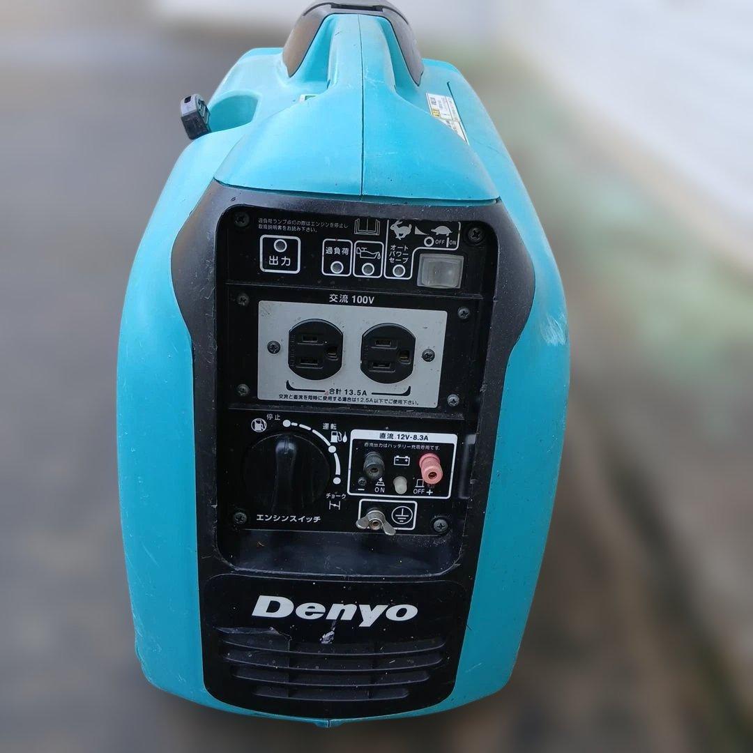 デンヨーインバーター発電機 GEー1400SSーIV　静音タイプ 作動確認済み