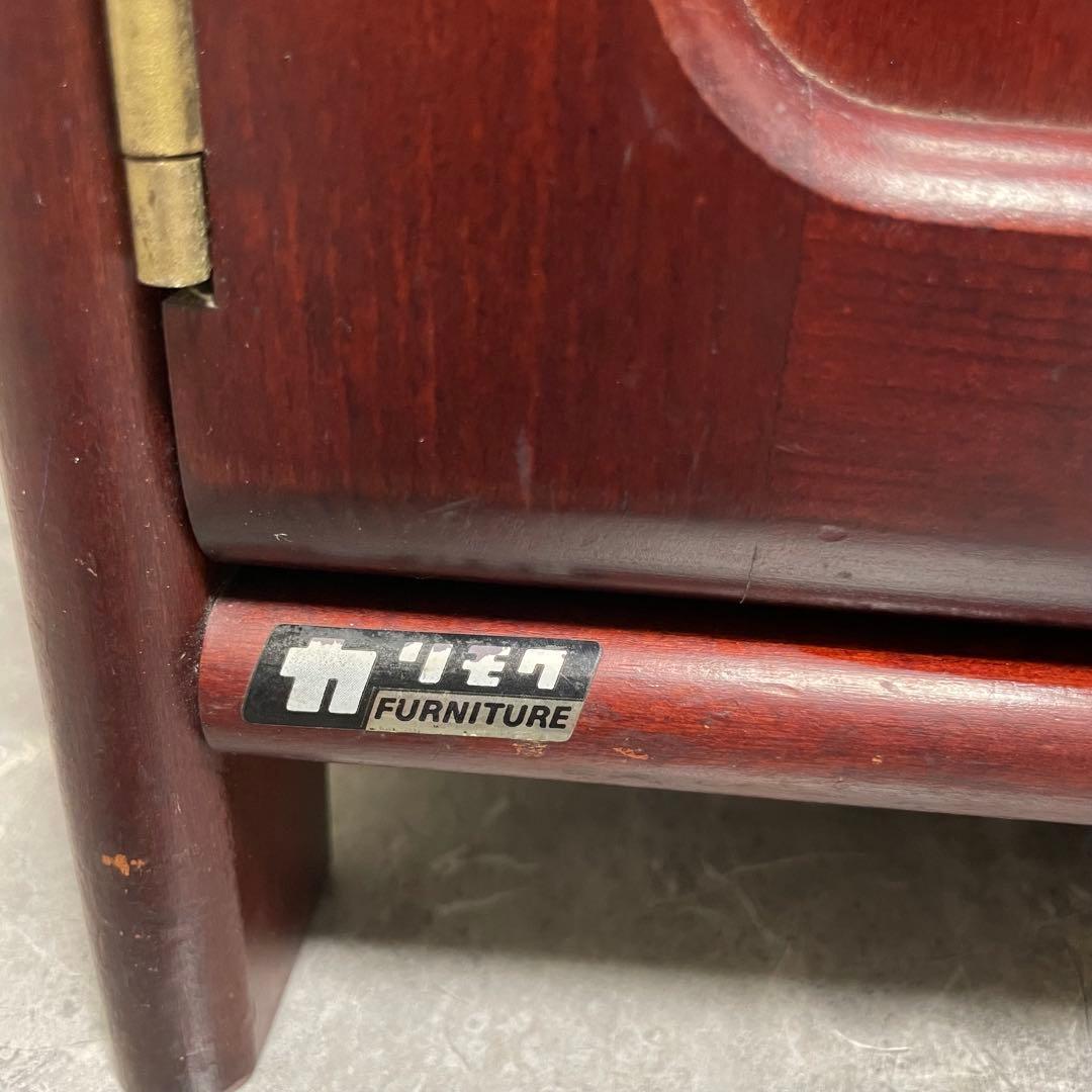 オールドカリモク　キャビネット　電話台 FAX台　花台 古家具　ヴィンテージ