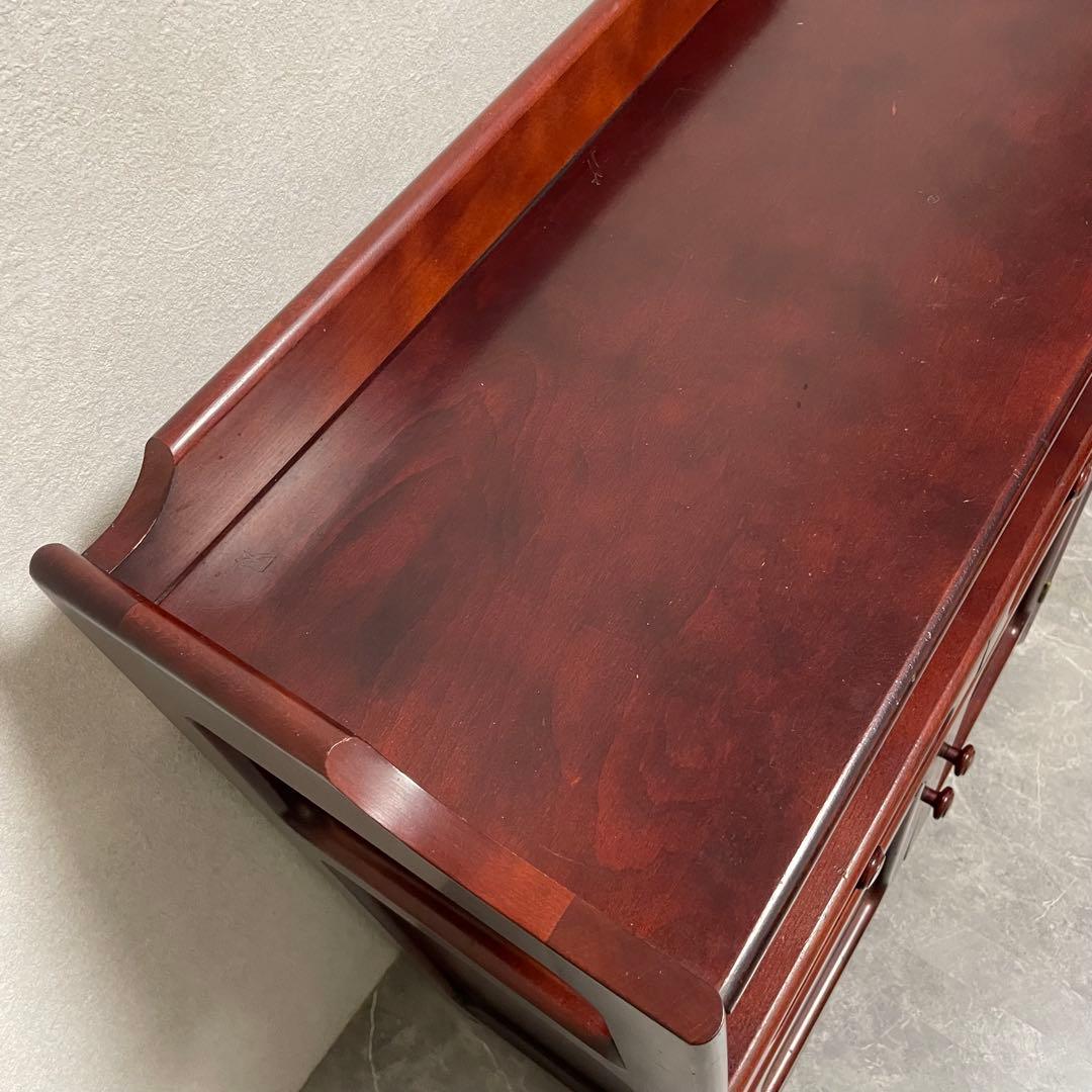 オールドカリモク　キャビネット　電話台 FAX台　花台 古家具　ヴィンテージ