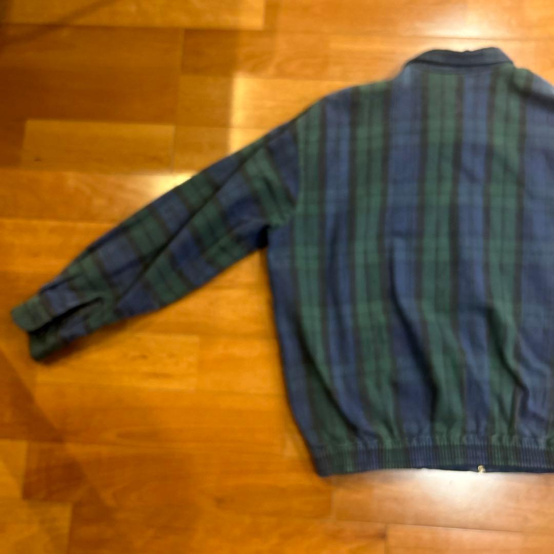 ★ポロラルフローレンブラックウォッチジャケットXL