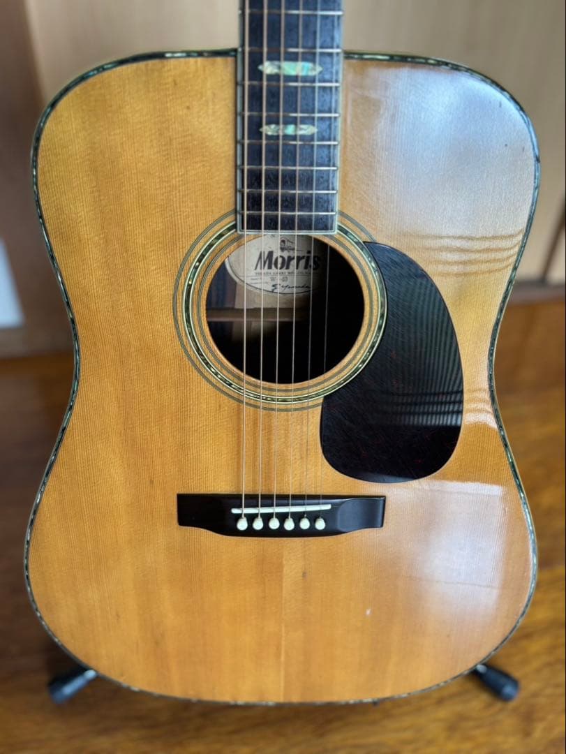 モーリスw40ジャパンヴィンテージハカランダ、ハードケース付　morrisアコギ