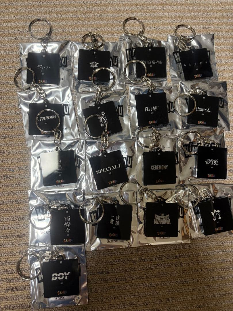 King Gnu CDジャケット アクリルキーチェーン コンプリートセット