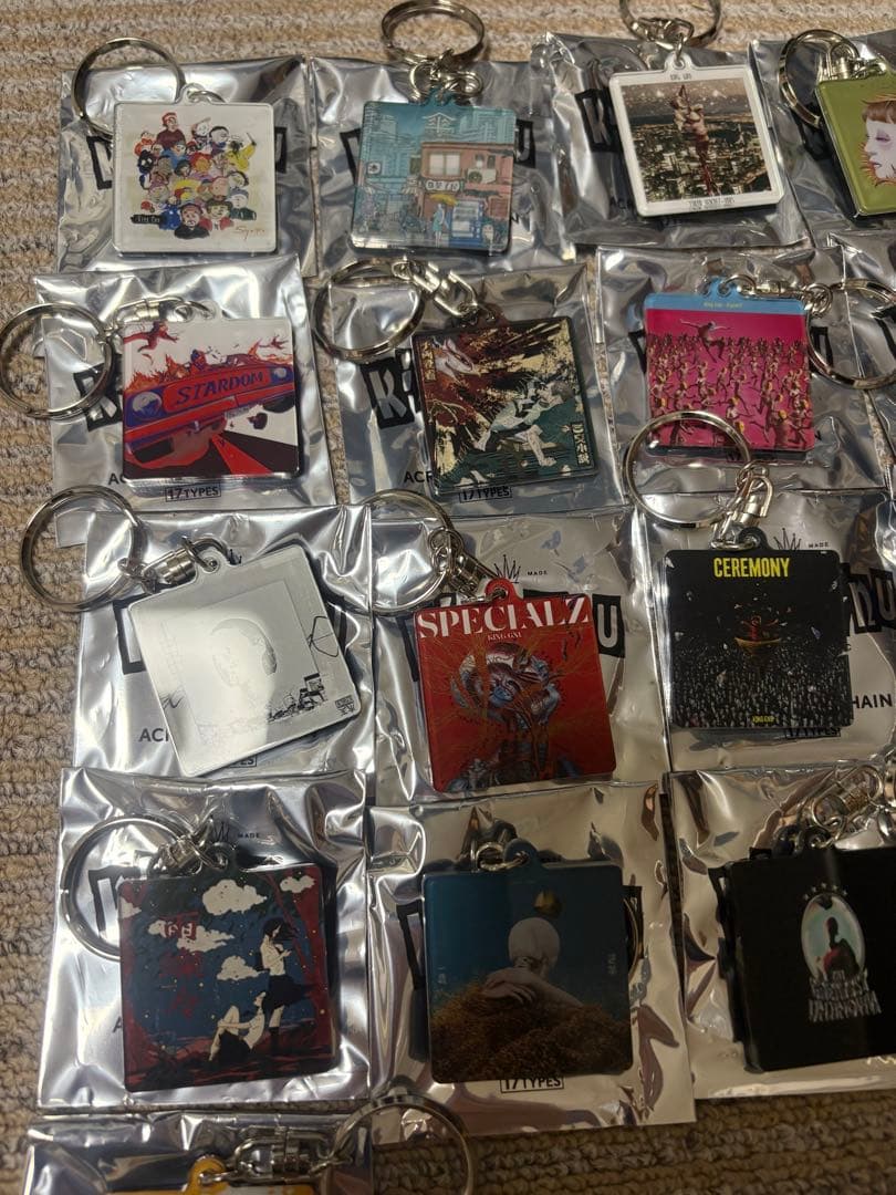 King Gnu CDジャケット アクリルキーチェーン コンプリートセット