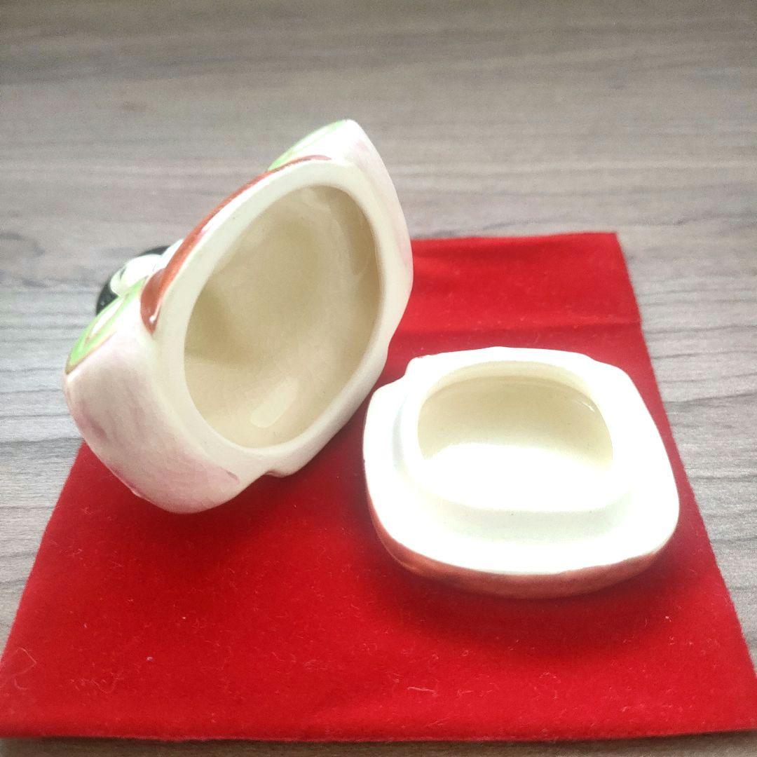 〈新品未使用〉香合　京焼、清水焼　総峰 田中總次作　女雛　茶道具　香道具　陶器