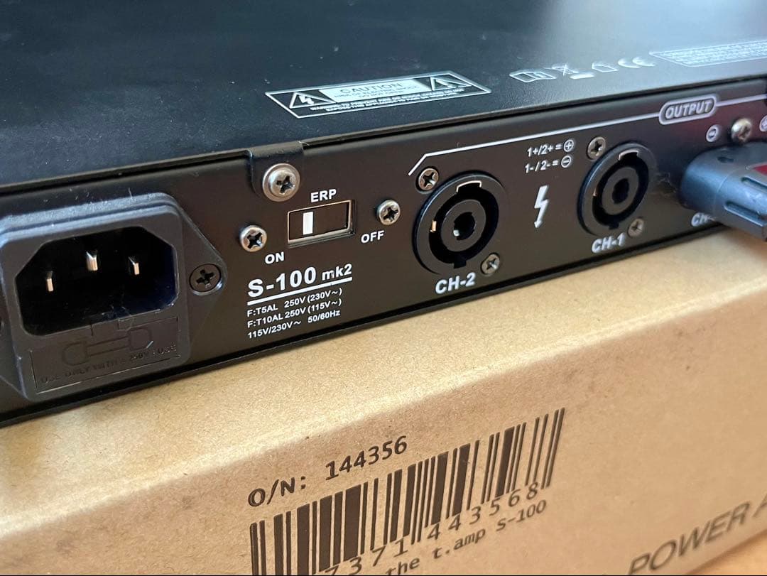【美品】Thomann S-100 MKII S-100mk2 パワーアンプ