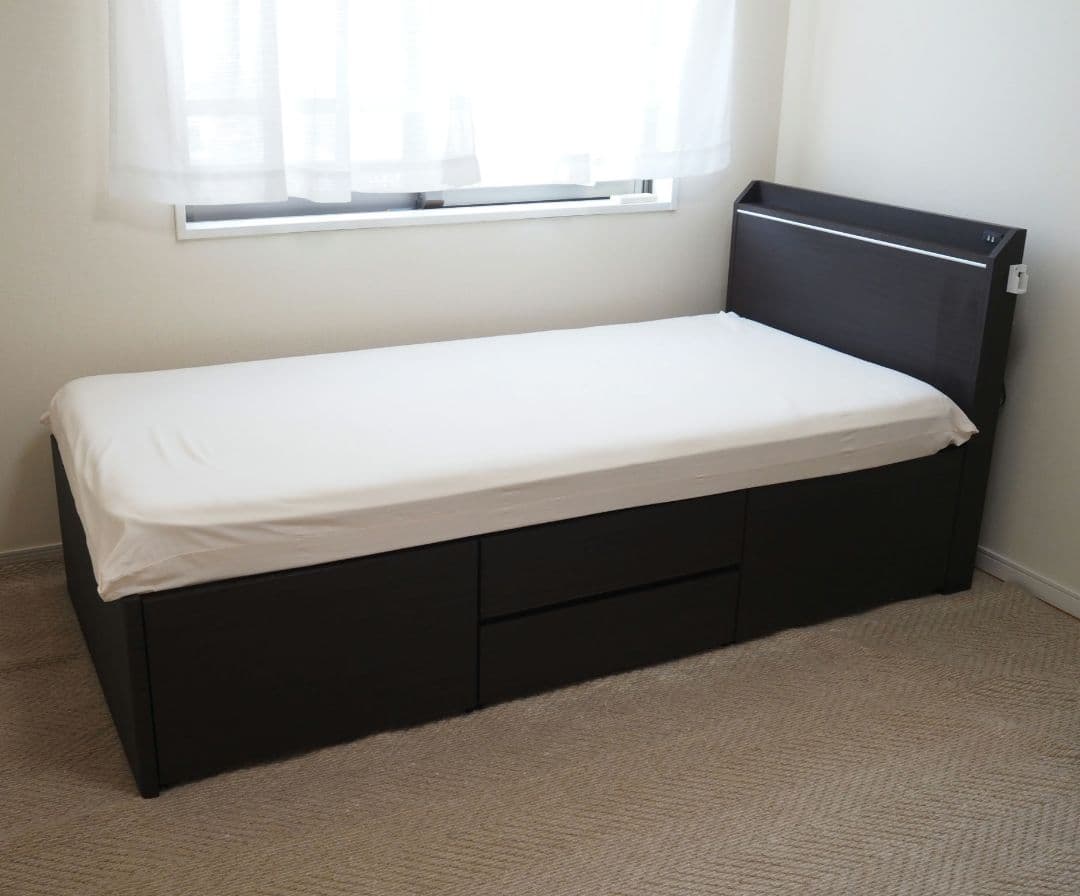 新潟市引取 シングルベッド ベッドフレーム ニトリ