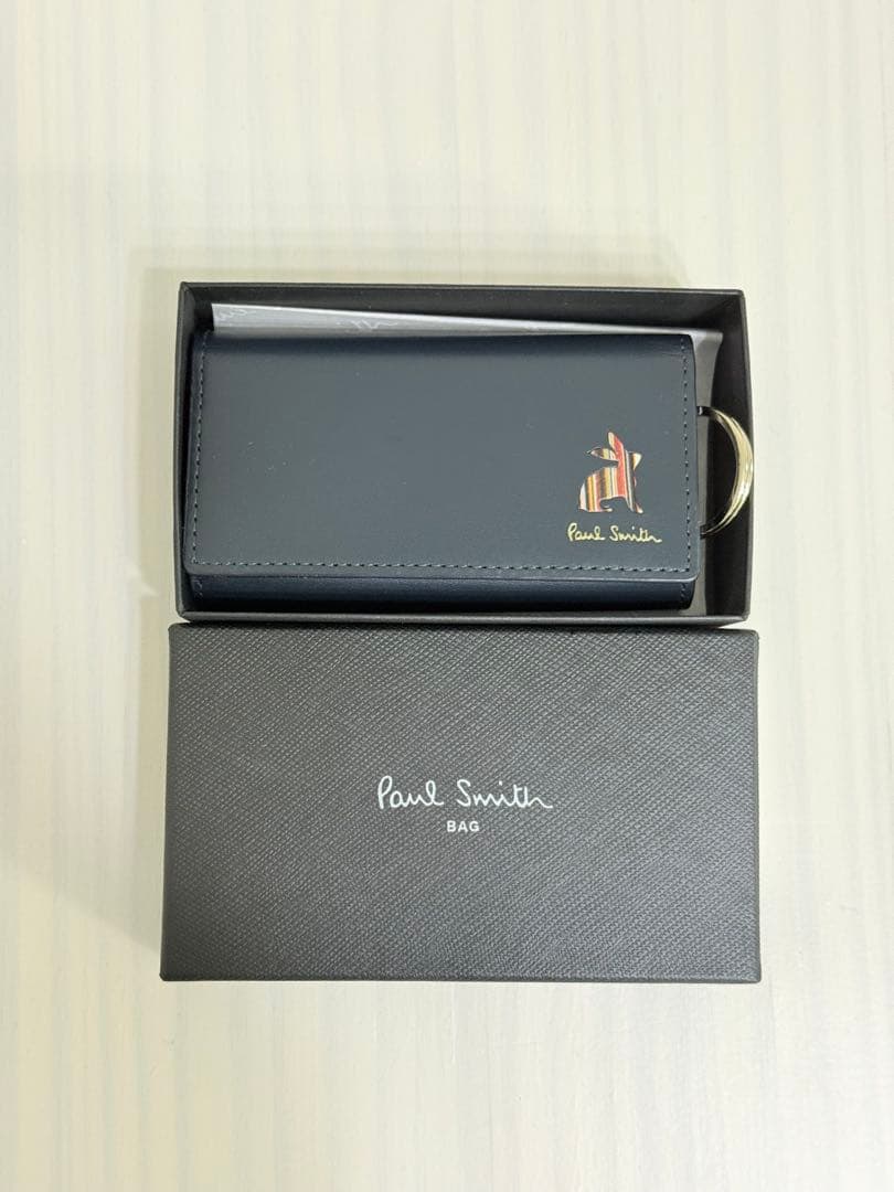 Paul Smith ネイビー キーケース