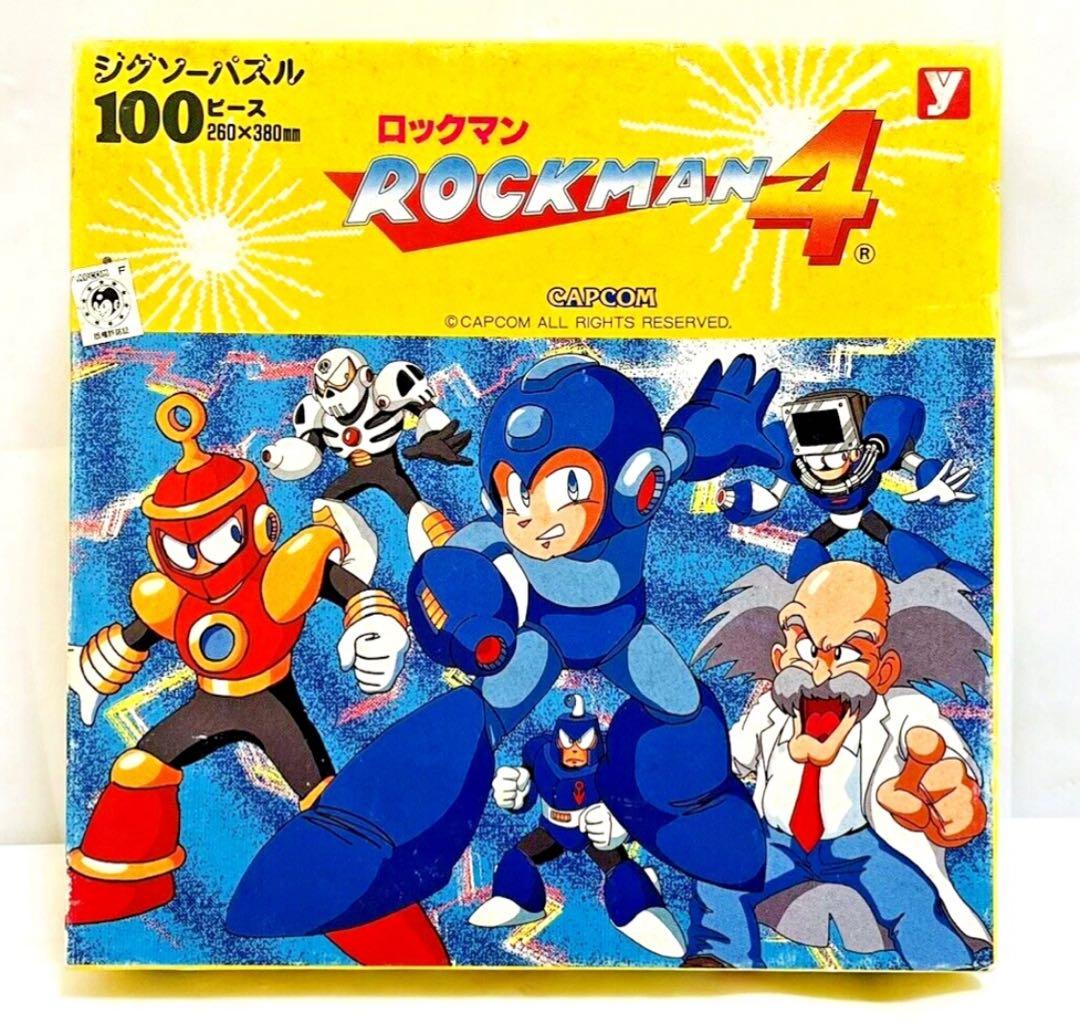 当時 未開封 ロックマン4 100ピース ジグソーパズル 箱付