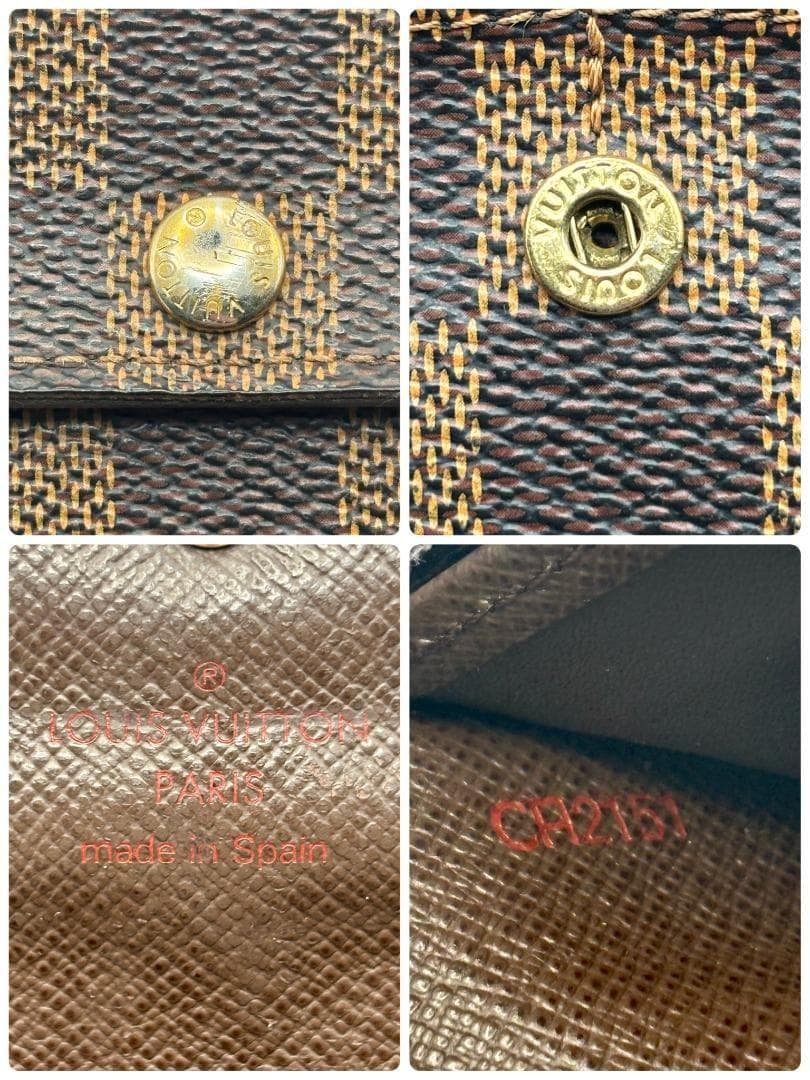 ルイヴィトン ダミエ エベヌ ポルトフォイユ サラ 二つ折り長財布 N61734