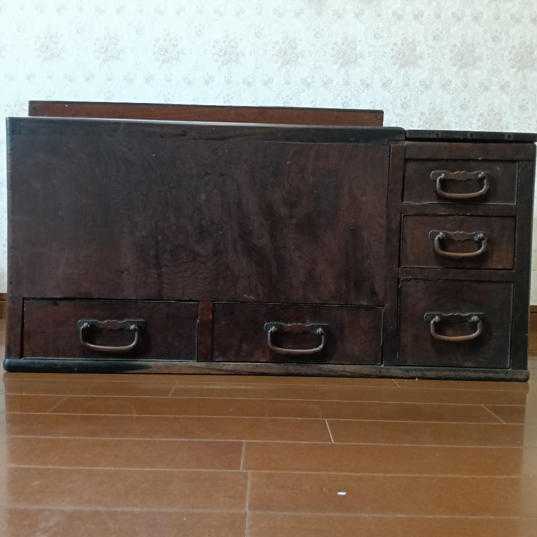 アンティーク　欅　長火鉢