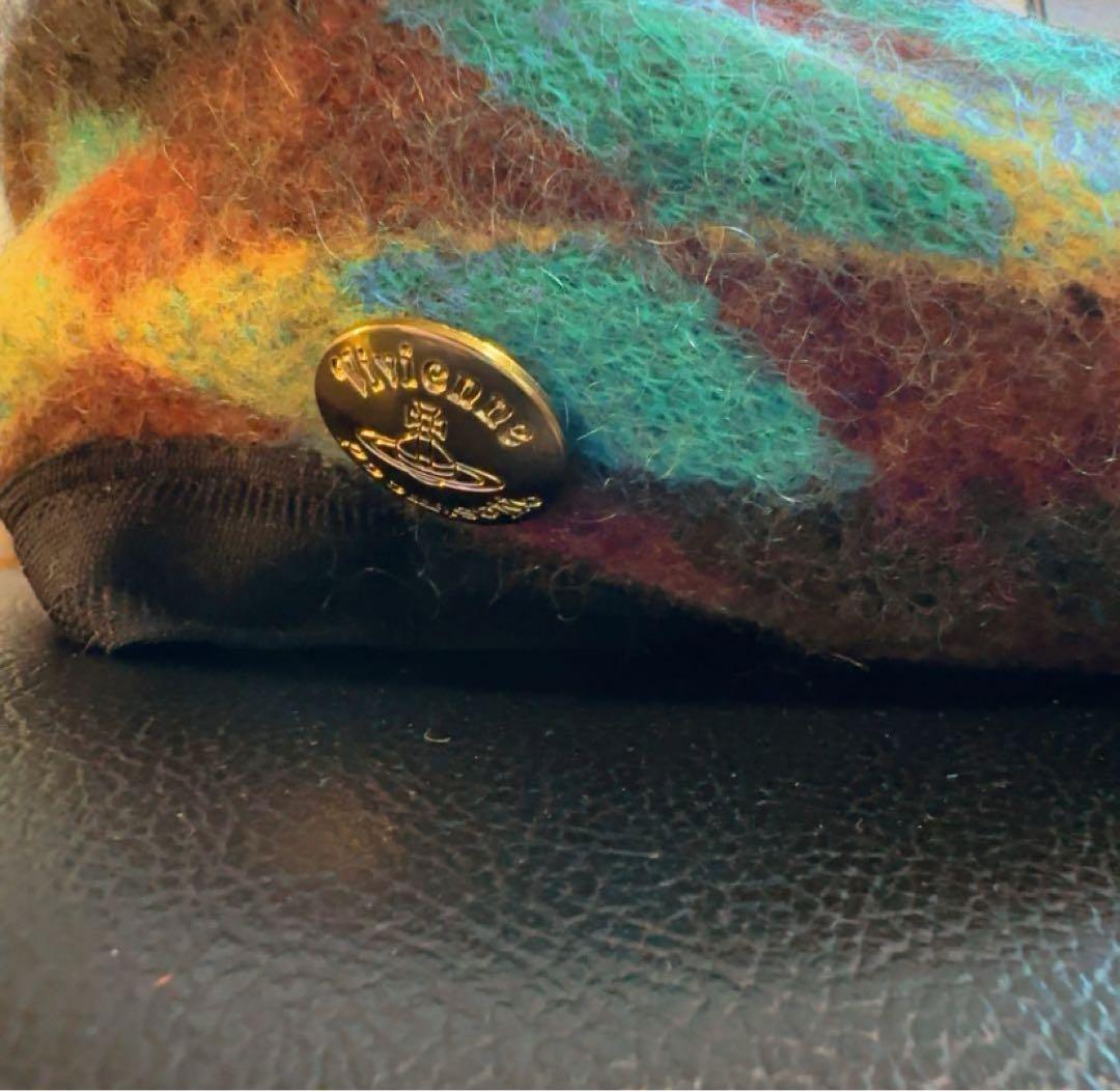 廃盤新品Vivienne Westwood ウールベレー帽　ポンポン付　グリーン