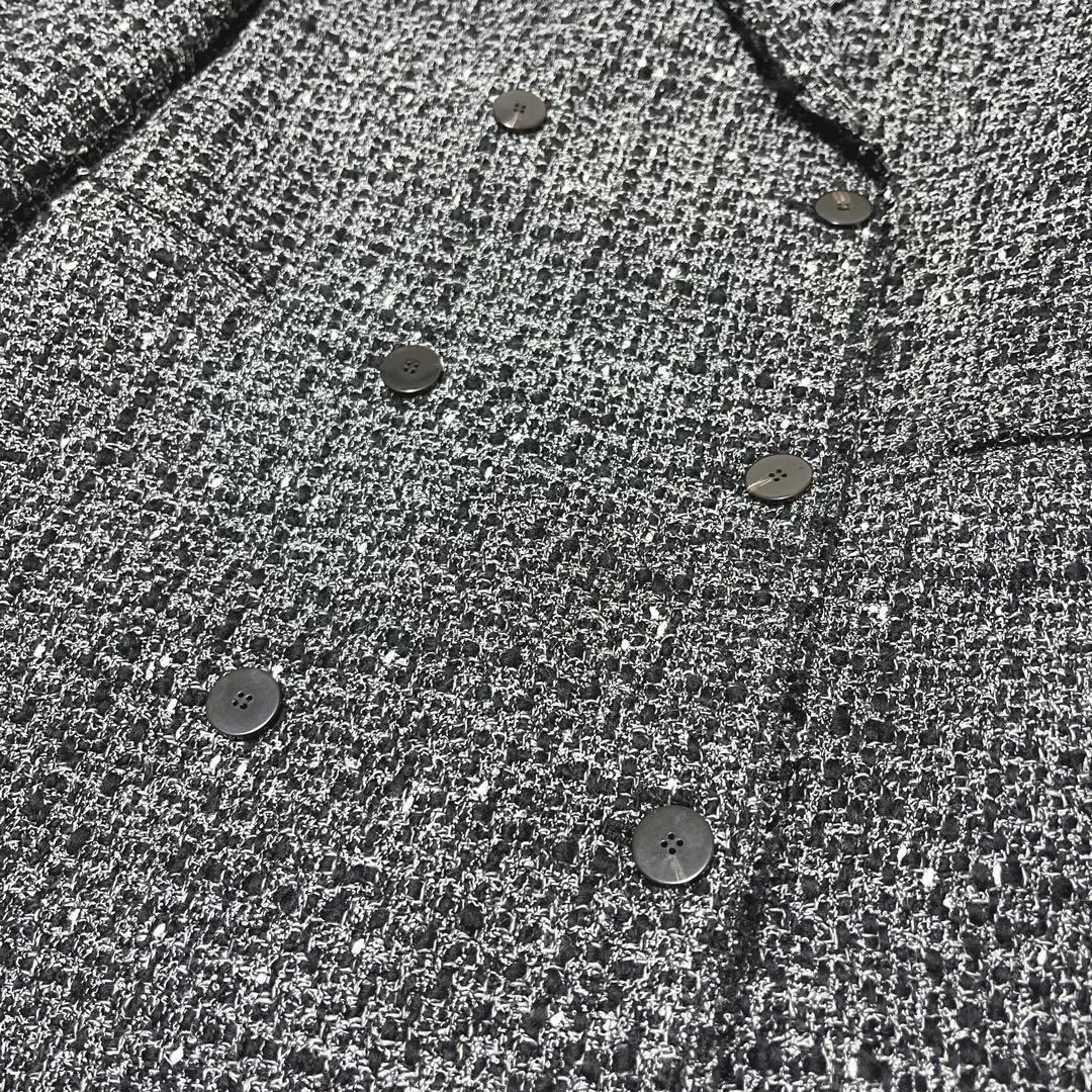 Theory チェスターコート　ツイード　ダブルブレスト