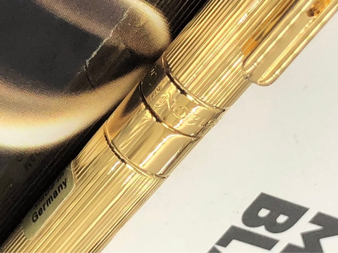 モンブラン　未使用！金運を引き寄せる黄金色！★輝く総金張り稀少なノブレス・ドゥエ