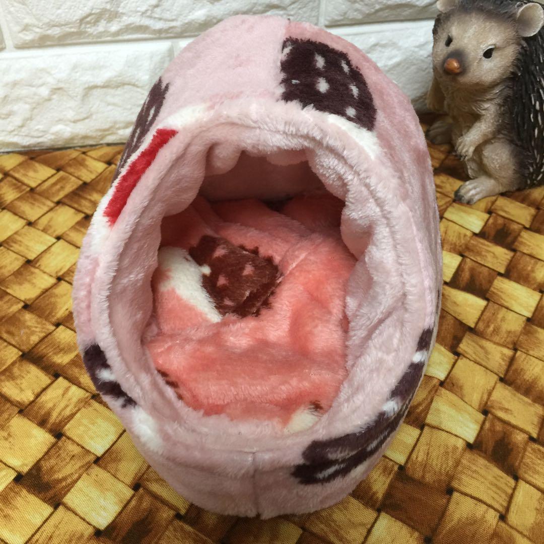 ハリネズミ寝袋 リンゴピンク