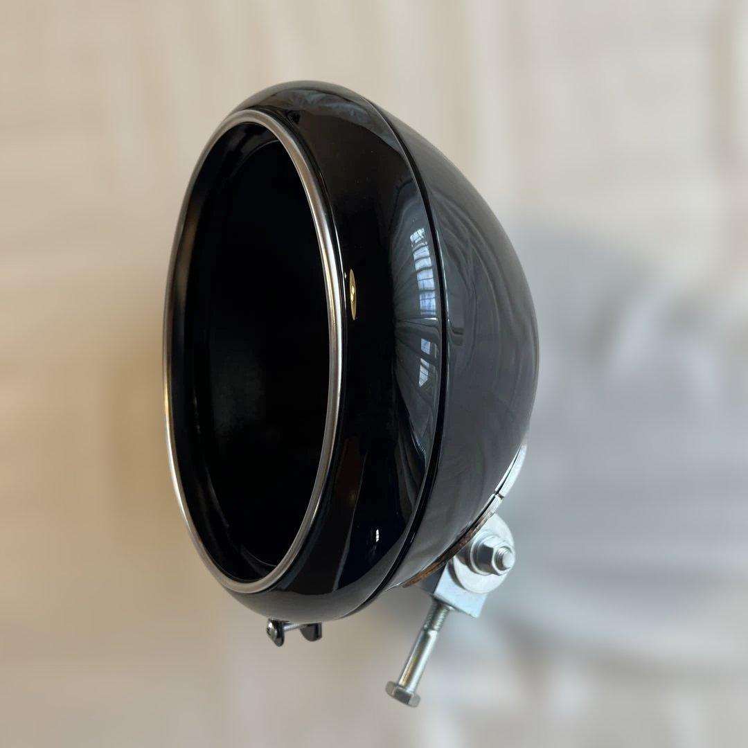 ハーレー　7インチ　ヘッドライトハウジング　グロスブラック