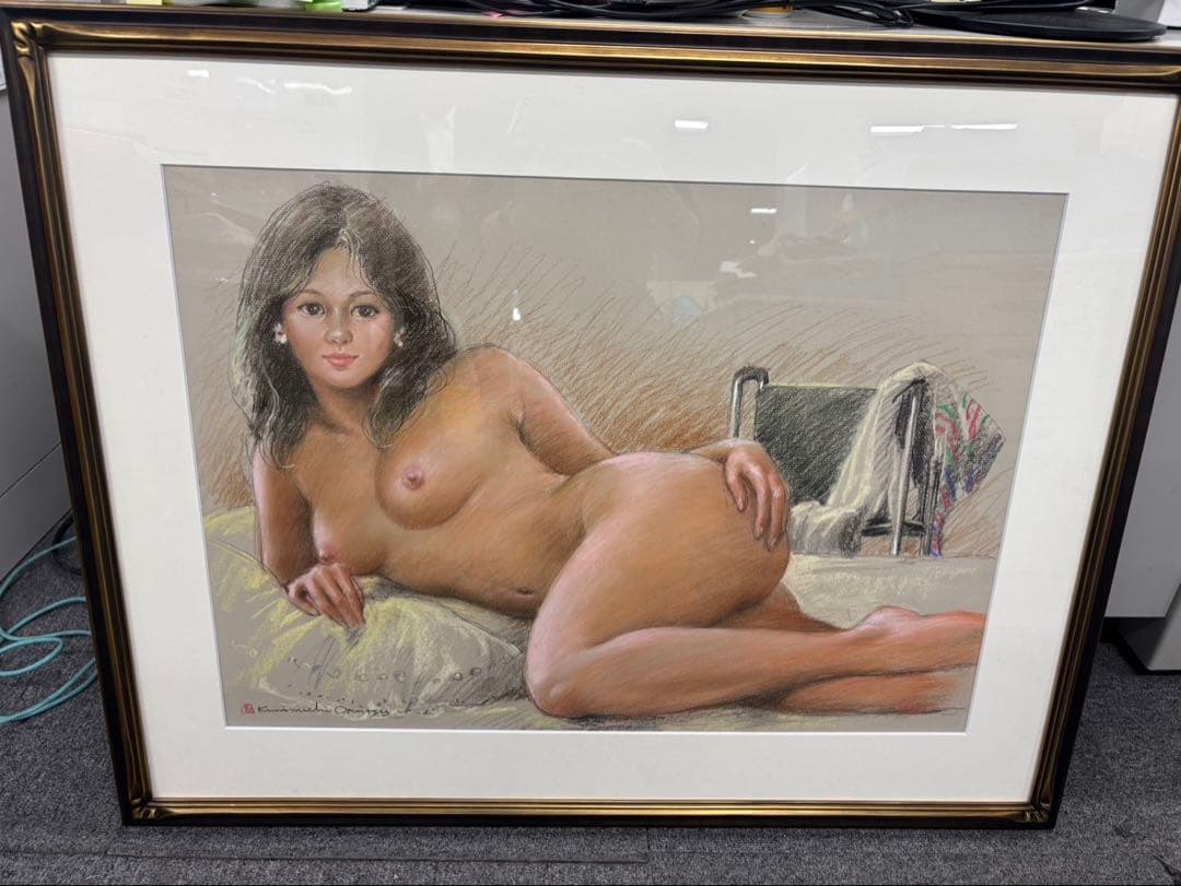 裸婦画　絵画　パステル画