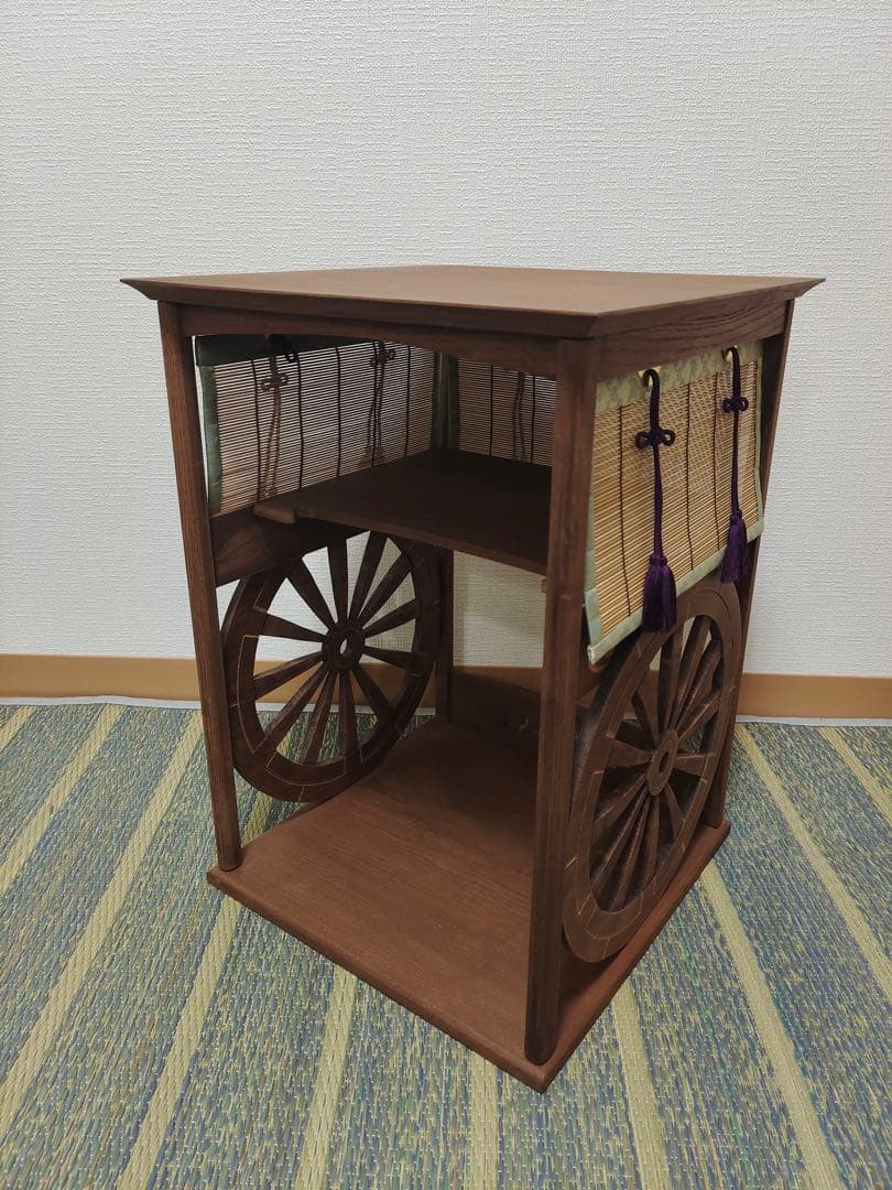 淡々斎好写 小川一徳作 御幸棚 煎茶道具 茶棚 茶事 棚物 紙箱 未使用品