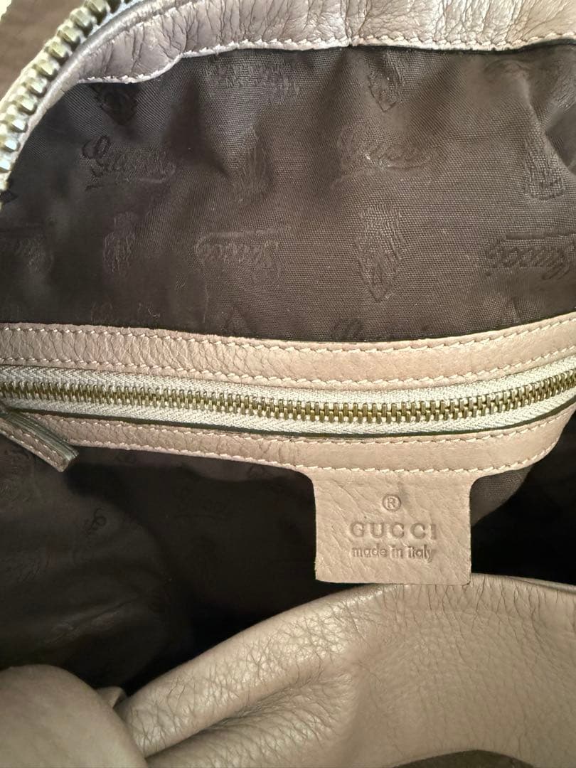 GUCCI ハンドバッグ ワンショルダー バンブー タッセル レザー