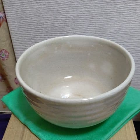 茶碗、赤富士、粉引、寺尾陶象作、くた24番