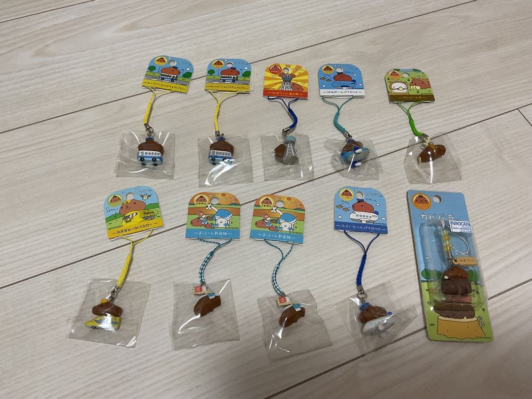 ご当地カピバラさん 根付け◦ストラップ 10個セット