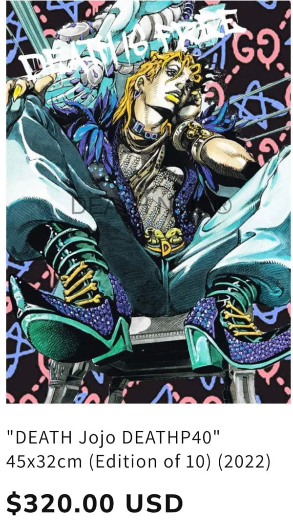 \"世界限定10枚\" DEATH NYC アート ポスター jo101