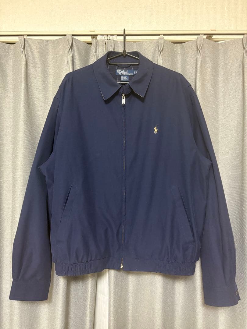 【美品】ポロバイラルフローレン　スウィングトップ　ネイビー　Mサイズ　短丈