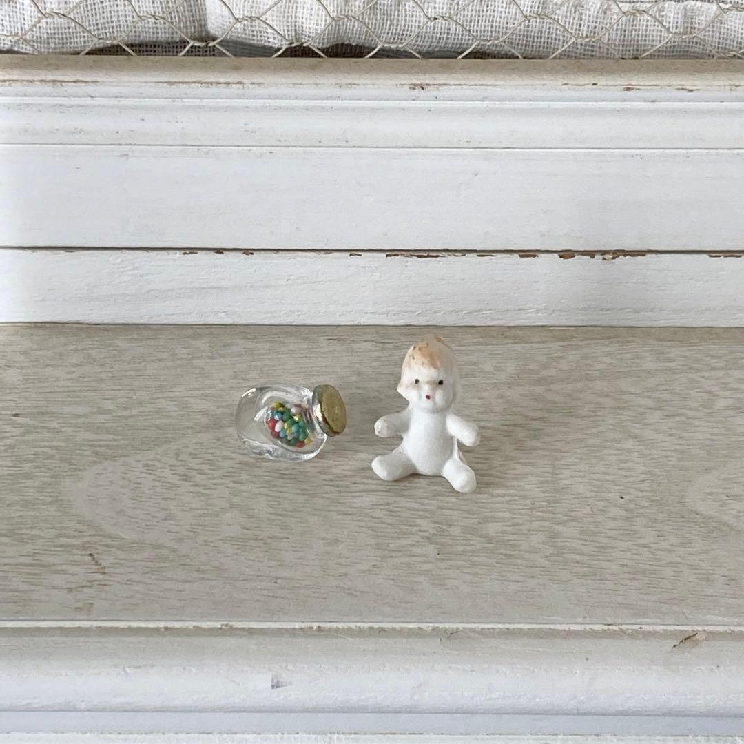 ビスクベビー　人形　ドールハウス　ドイツ　ヴィンテージ