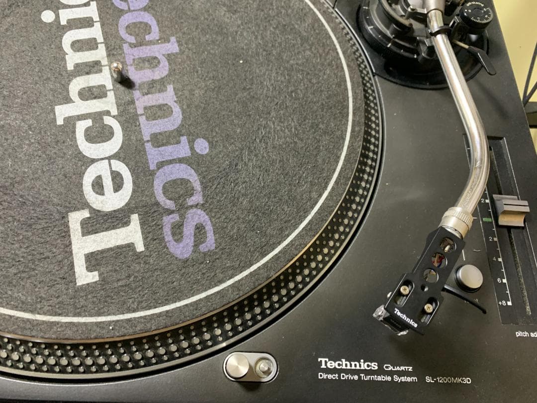 Technics SL-1200MK3D ターンテーブル 針、カバー付