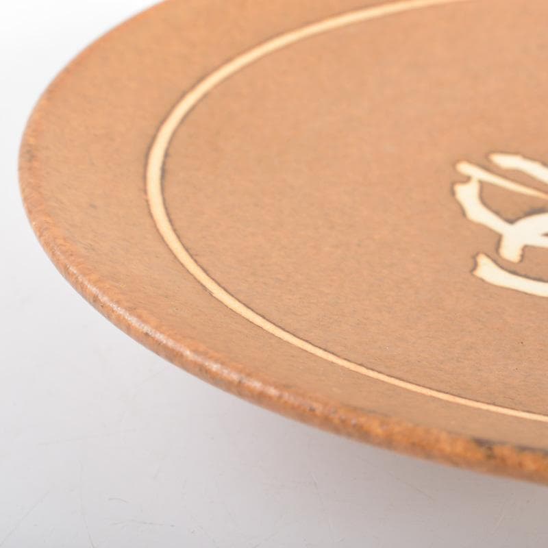 茶道具　山田喆造　伊羅保釉　銘々皿　五客　共箱　C　6272