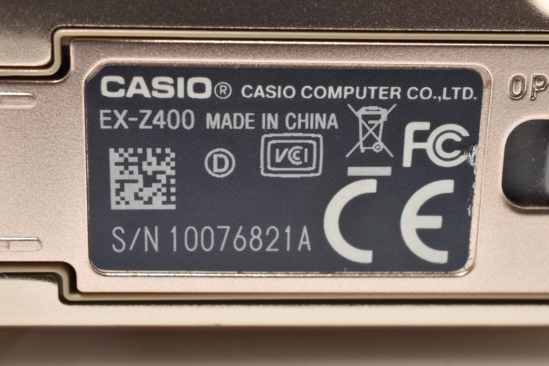 極美品 カシオ　CASIO EXILIM EX-Z400 ゴールド ＃A316