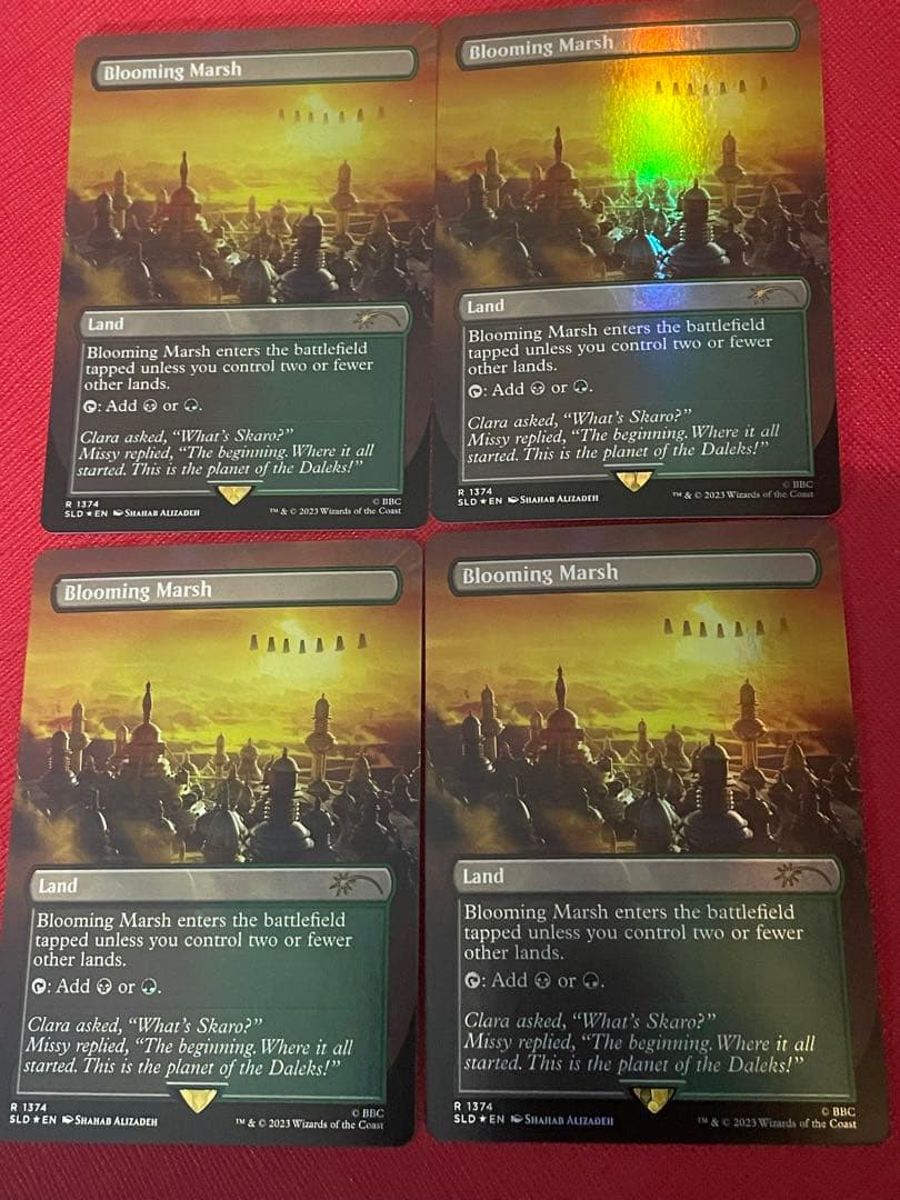 MTG 花盛りの湿地 foil 4枚secret lair ドクターフー