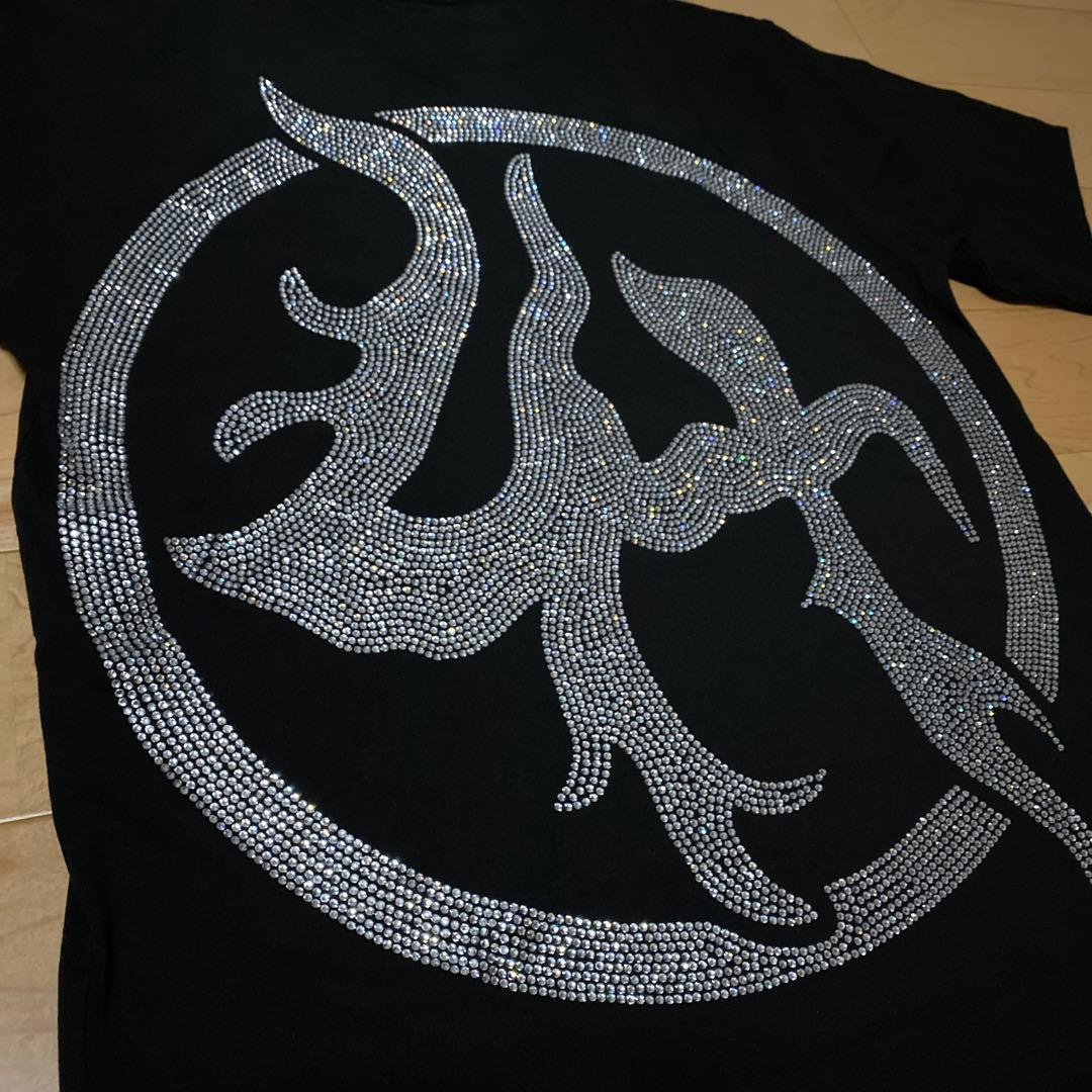 よよよS LOST HILLS rhinestone logo tee